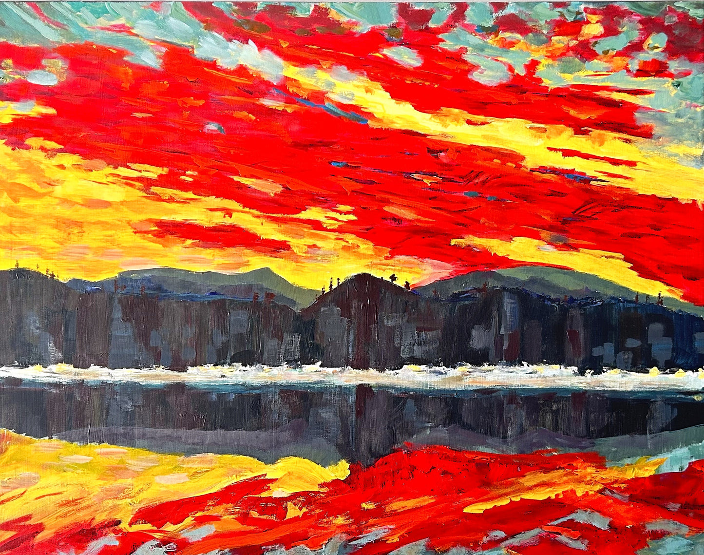 - Sunset over Algonquin